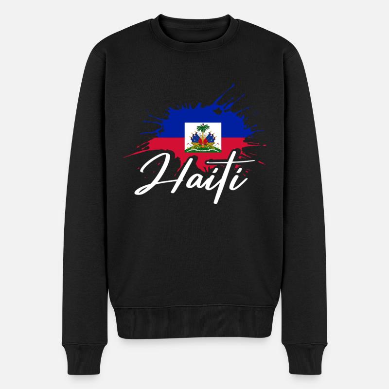 Vacances Haïti Caraïbes - Pull Premium bio Homme - noir