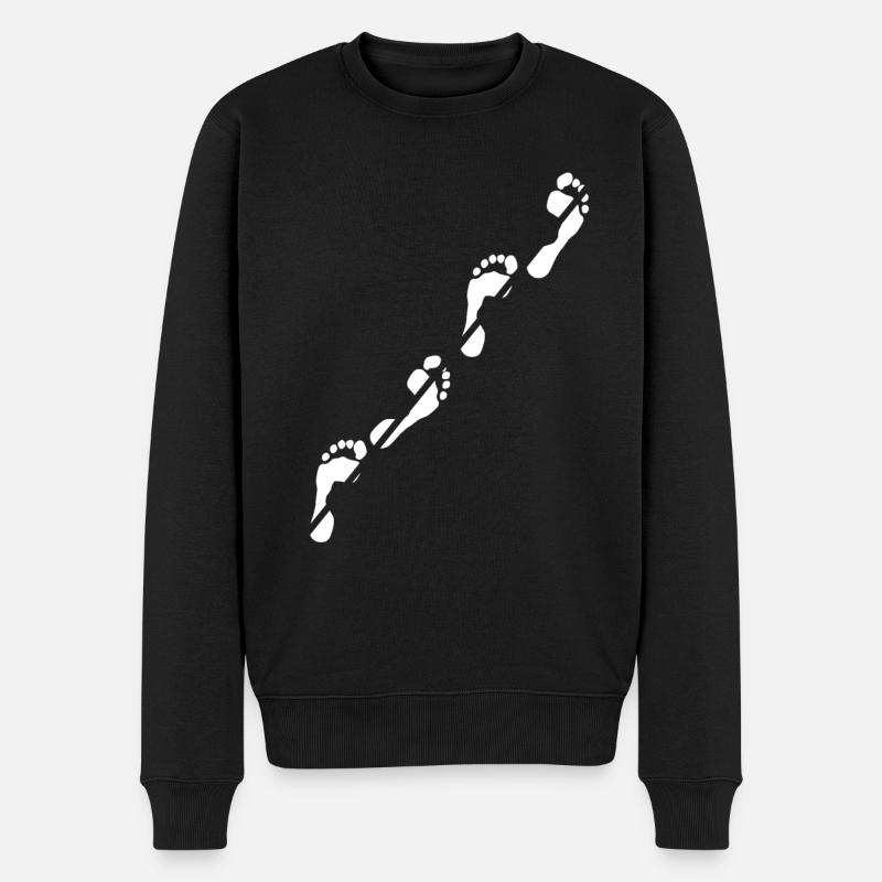 Slackline Slacken Slack Balance Sport Geschenk - Männer Premium Bio Pullover - Schwarz
