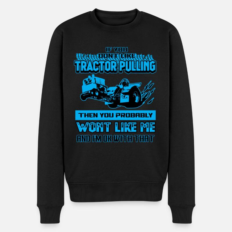 Tractorpulling Traktor Trecker Motorsport Geschenk - Männer Premium Bio Pullover - Schwarz