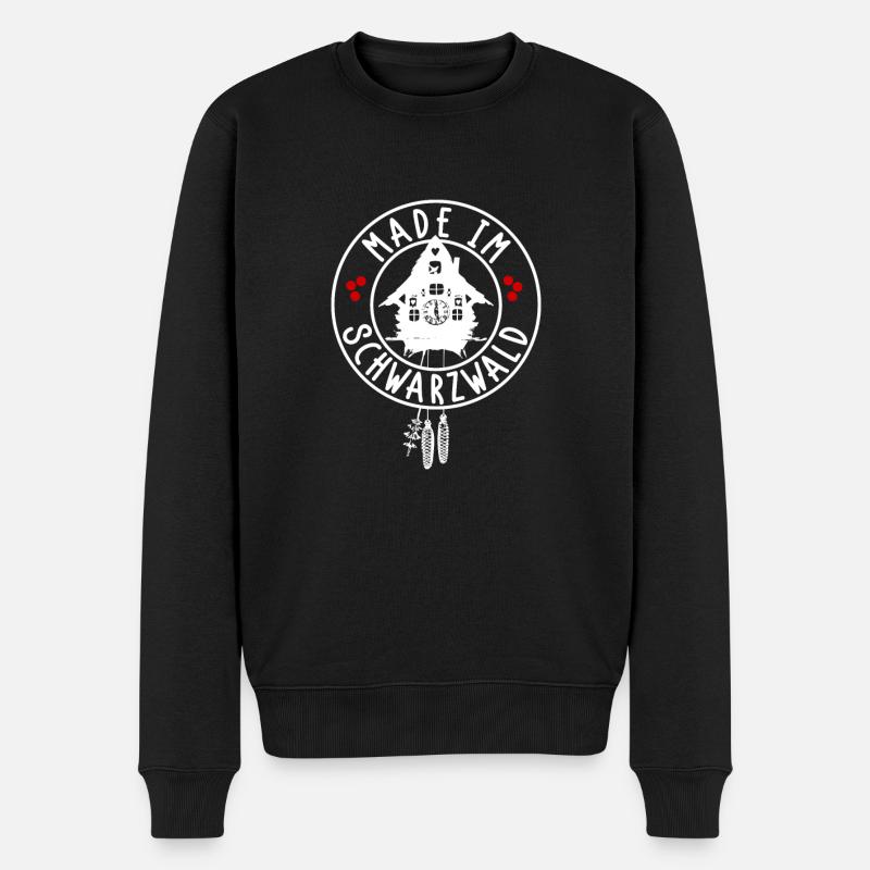 Made im Schwarzwald - Männer Premium Bio Pullover - Schwarz