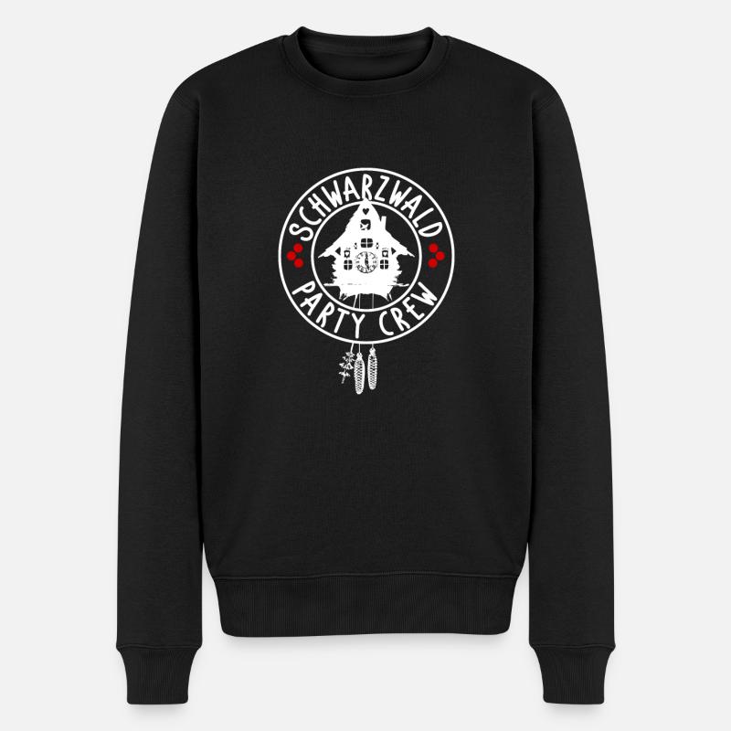 Schwarzwald Party Crew - Männer Premium Bio Pullover - Schwarz