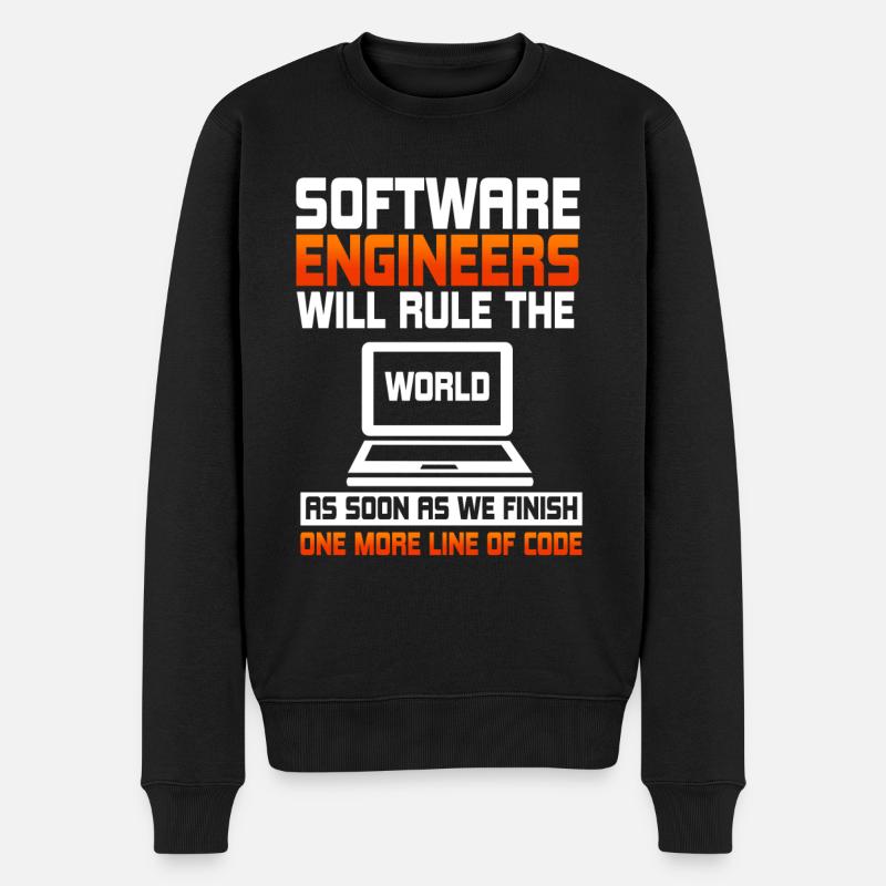 Software Engineers Will Rule - Men's Premium Organic Jumper - black