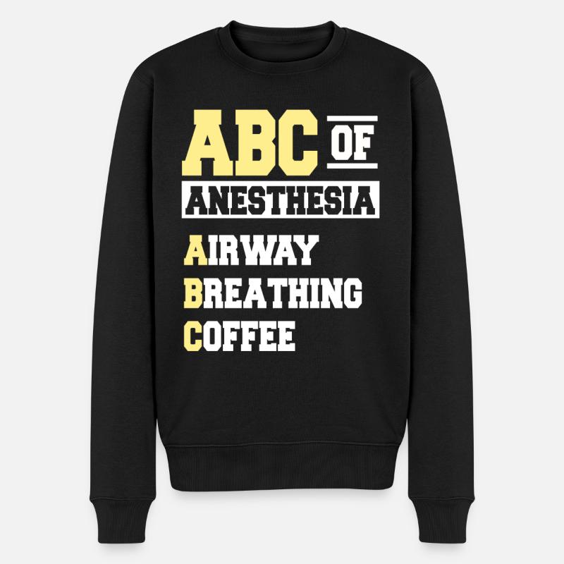 ABC Of Anesthesia - Männer Premium Bio Pullover - Schwarz