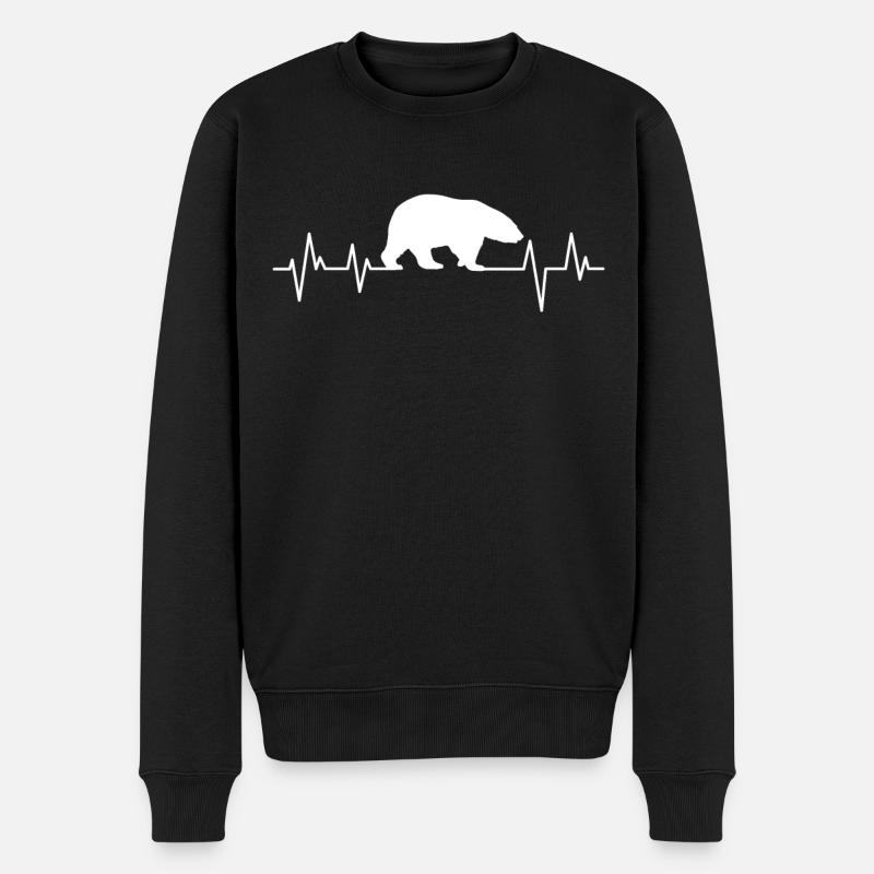 Ours polaire - Pull Premium bio Homme - noir