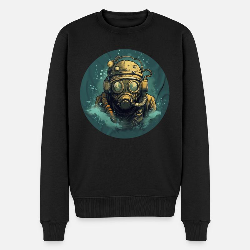 Plongeur - Pull Premium bio Homme - noir