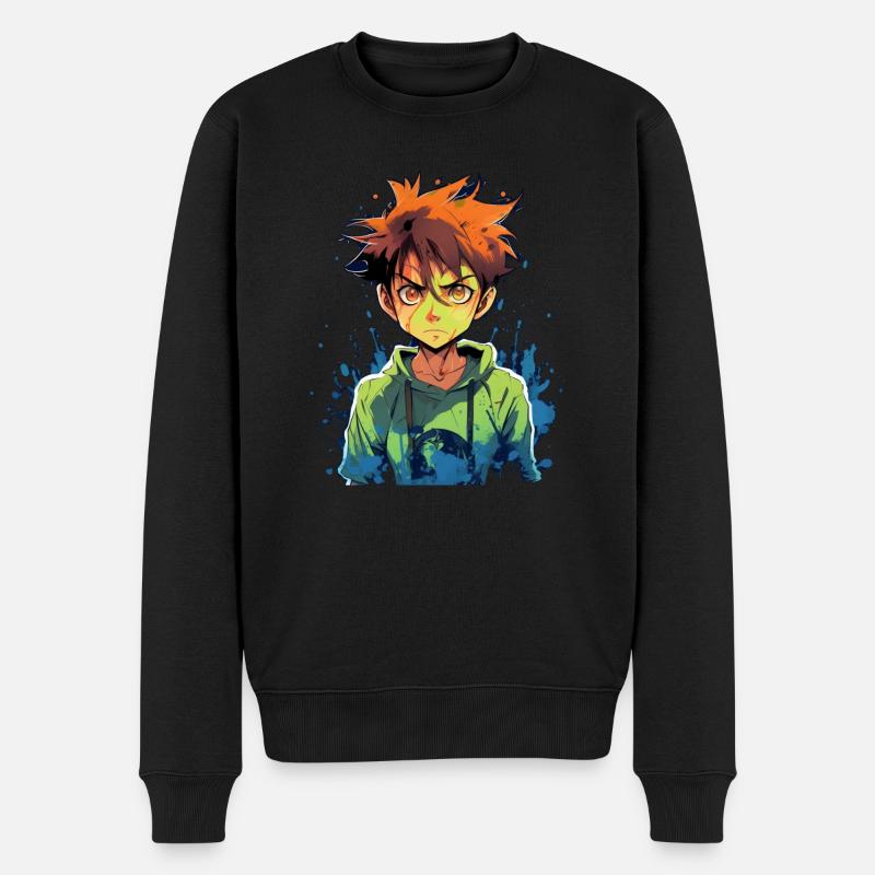 Garçon d’anime - Pull Premium bio Homme - noir