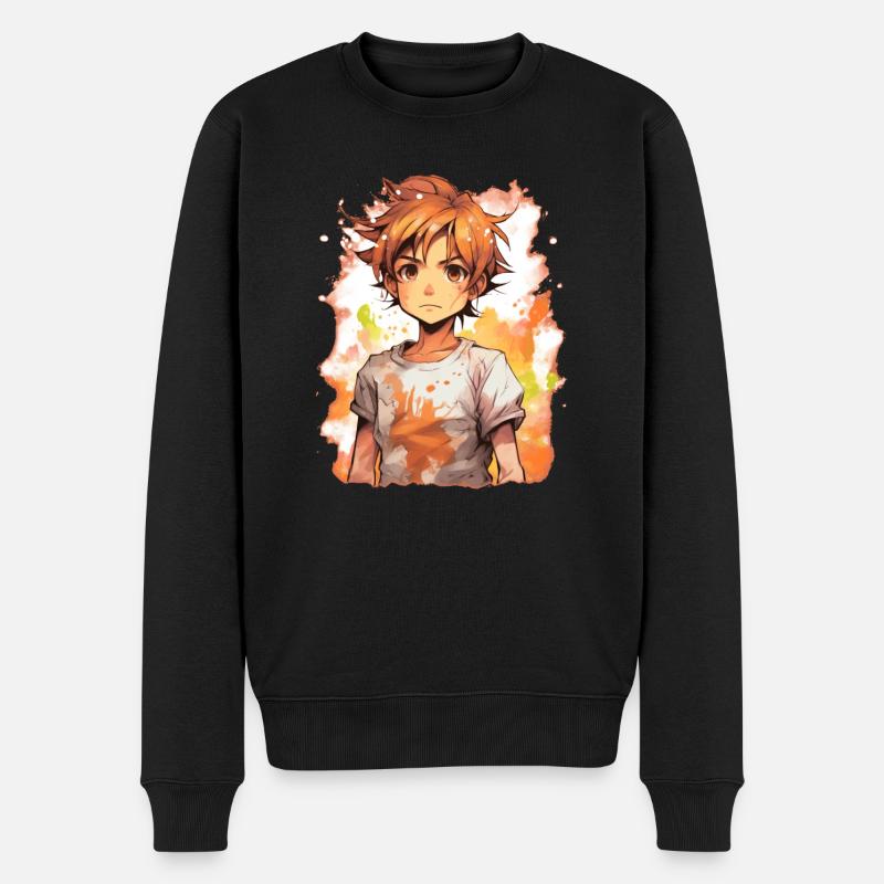 Garçon d’anime - Pull Premium bio Homme - noir