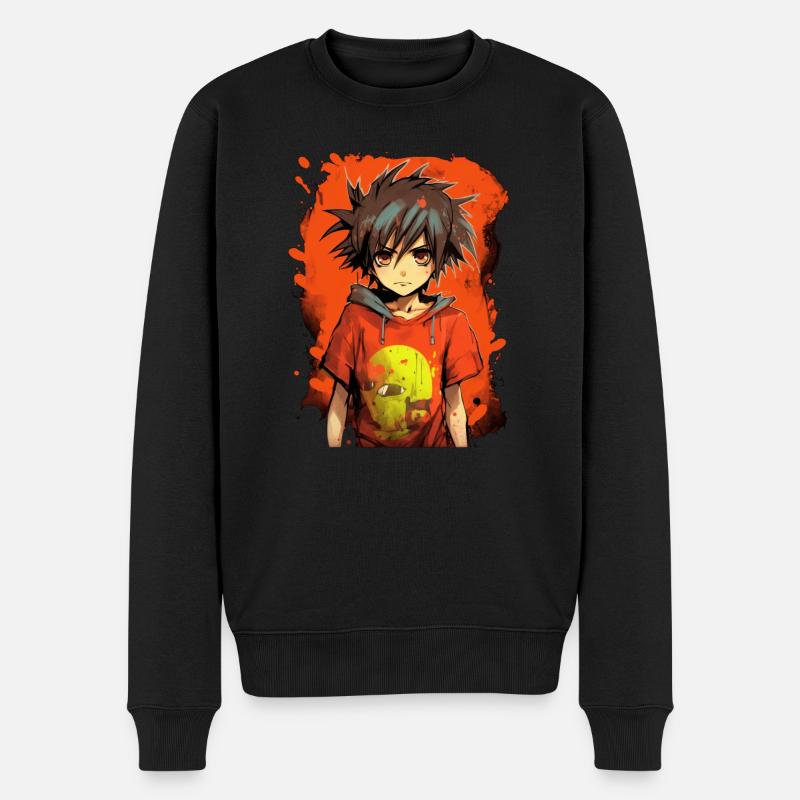Garçon d’anime - Pull Premium bio Homme - noir