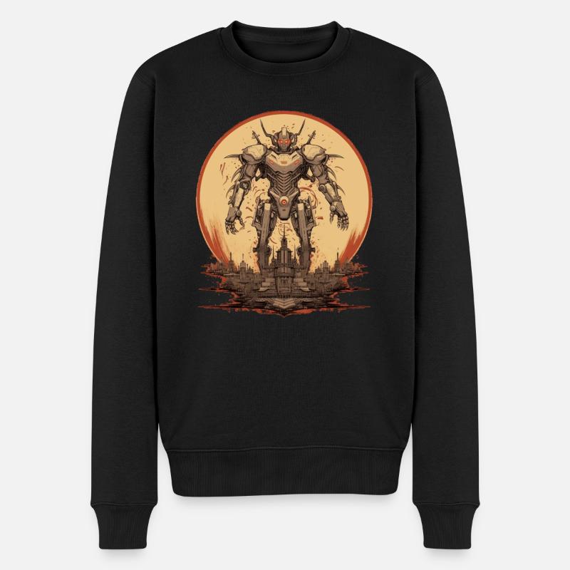 Mecha - Pull Premium bio Homme - noir