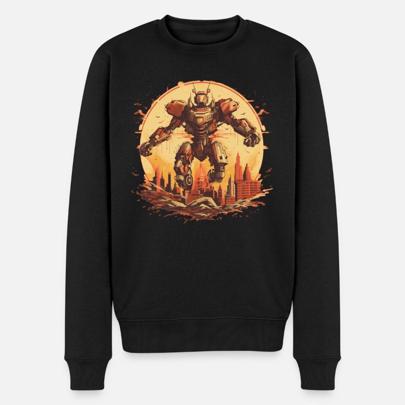 Mecha - Pull Premium bio Homme - noir