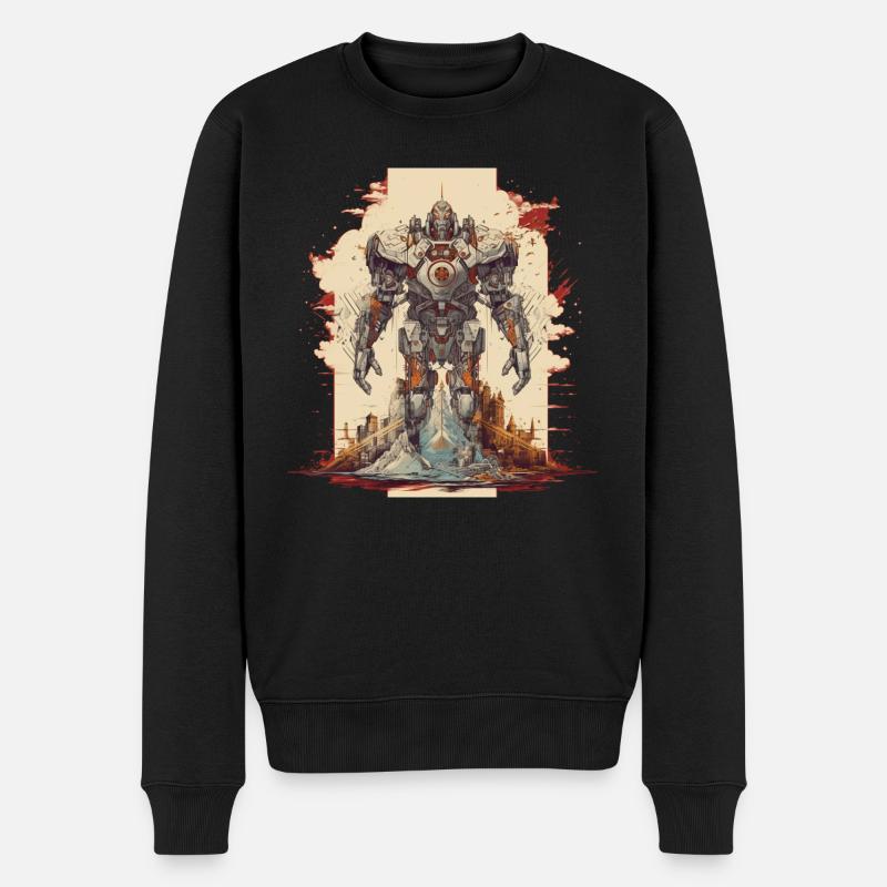 Mecha - Pull Premium bio Homme - noir