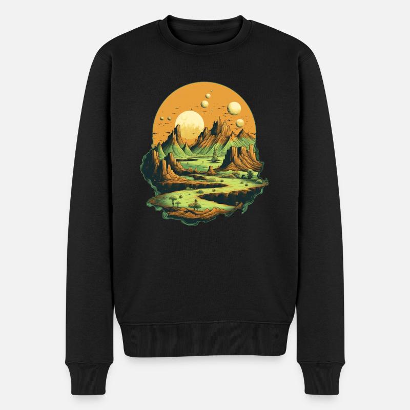 Paysage - Pull Premium bio Homme - noir
