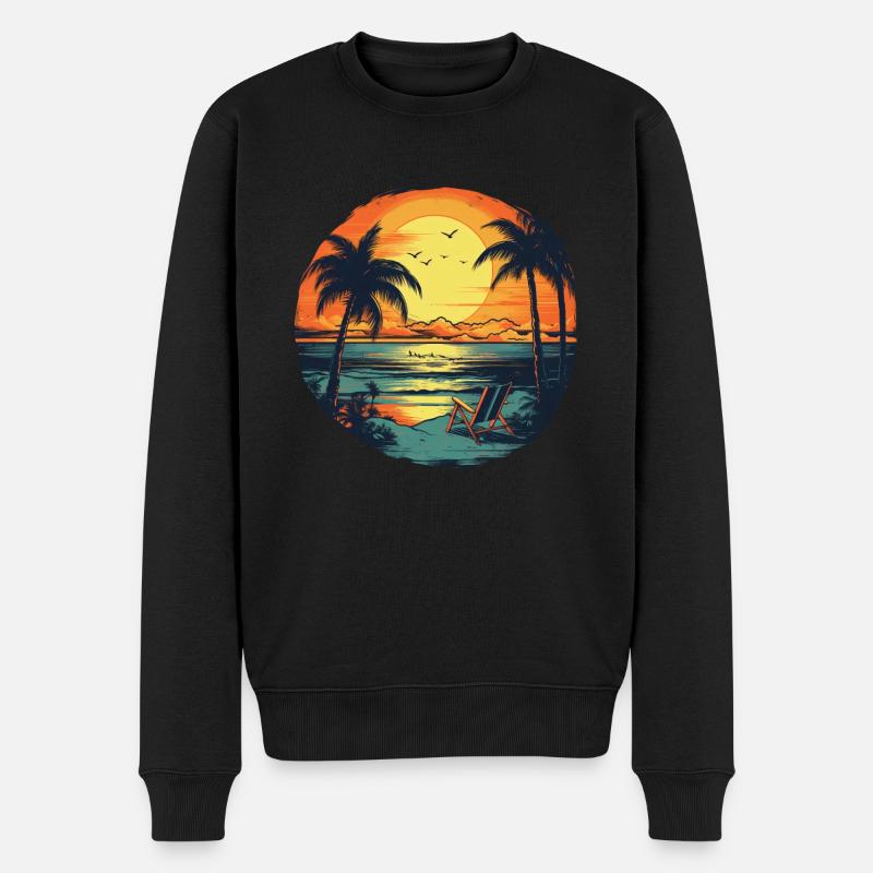 Plage - Pull Premium bio Homme - noir