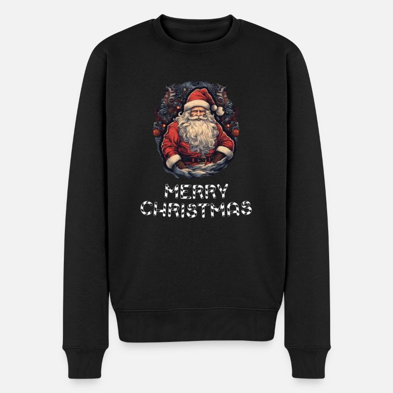 Père Noël - Marry Christmas - Pull Premium bio Homme - noir
