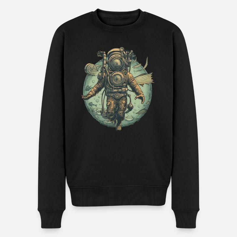 Plongeur - Pull Premium bio Homme - noir