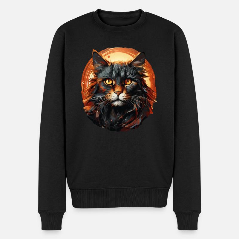 Chat - Pull Premium bio Homme - noir