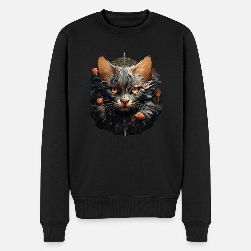 Chat - Pull Premium bio Homme - noir