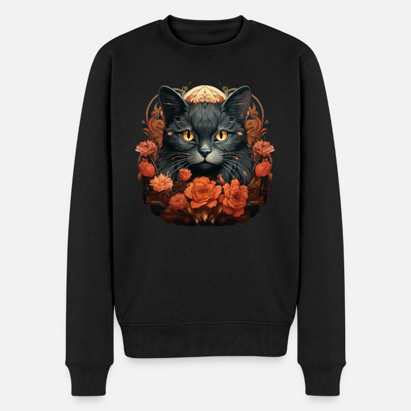 Chat - Pull Premium bio Homme - noir