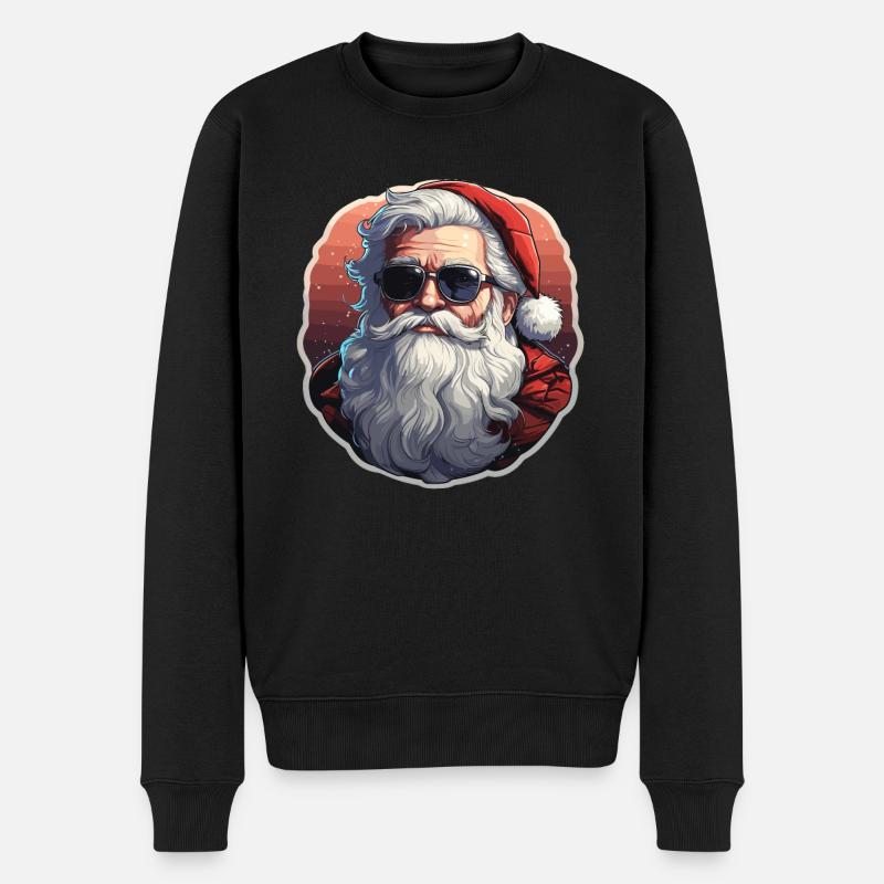 Père Noël - illustration - Pull Premium bio Homme - noir