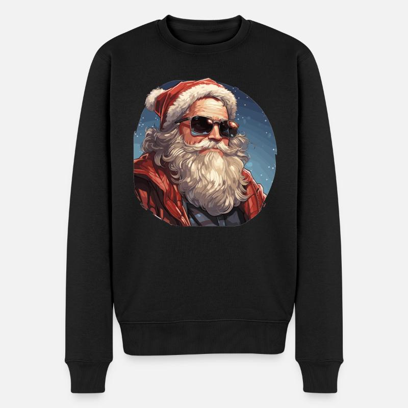 Père Noël - illustration - Pull Premium bio Homme - noir