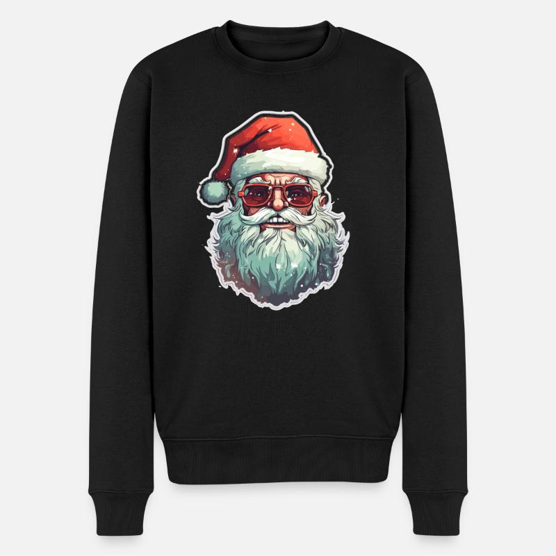 Père Noël - illustration - Pull Premium bio Homme - noir