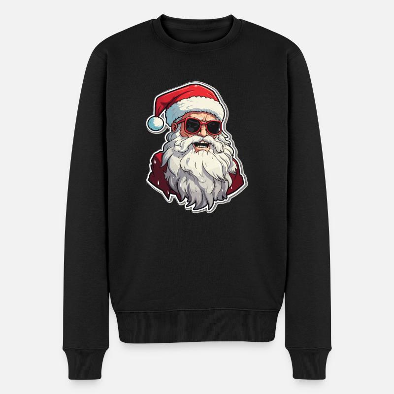 Père Noël - illustration - Pull Premium bio Homme - noir
