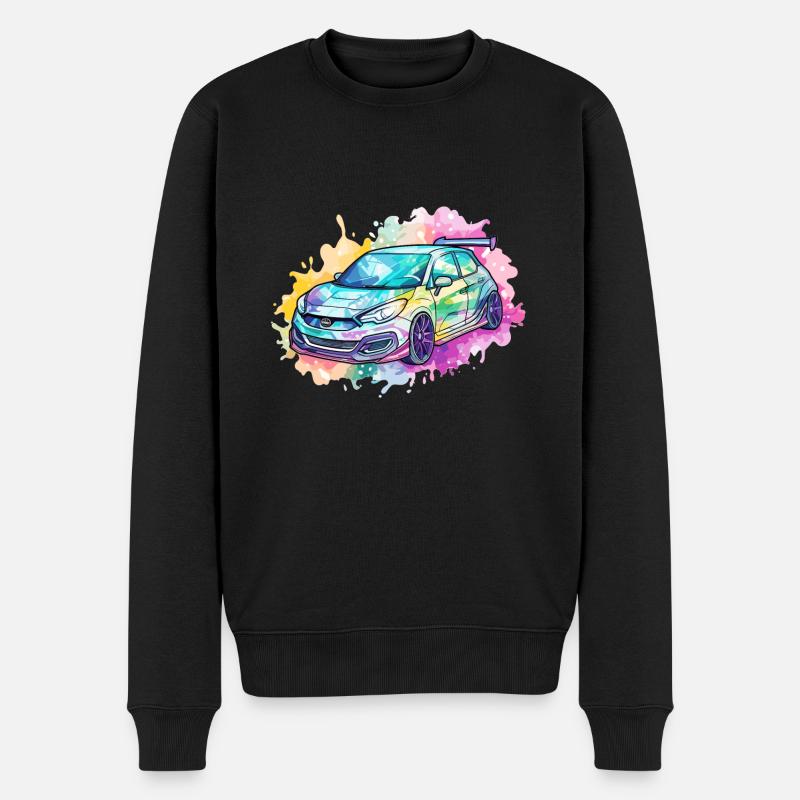 Voiture - Illustration - Pull Premium bio Homme - noir