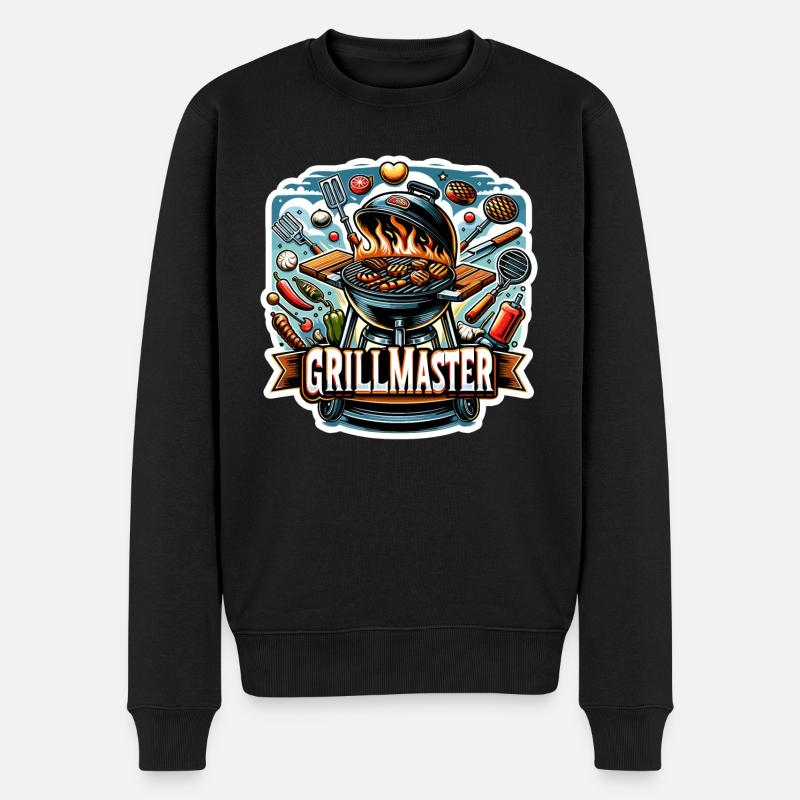 GrillMaster - Illustration de gril - Pull Premium bio Homme - noir