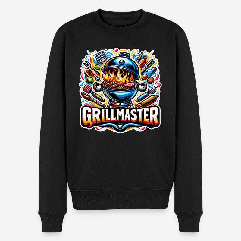 GrillMaster - Illustration de gril - Pull Premium bio Homme - noir