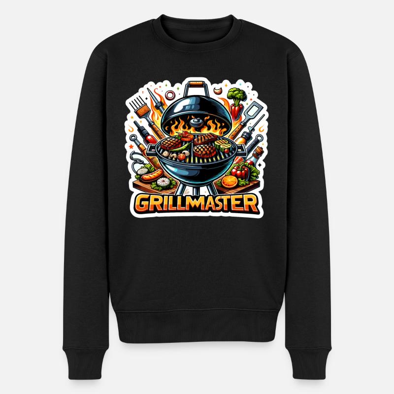 GrillMaster - Illustration de gril - Pull Premium bio Homme - noir