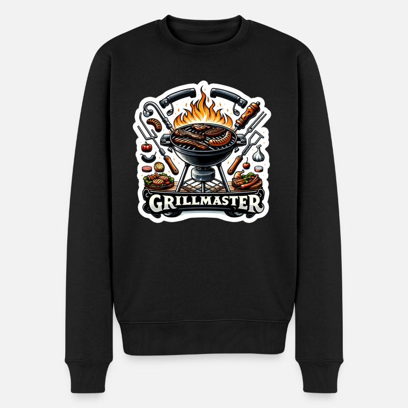GrillMaster - Illustration de gril - Pull Premium bio Homme - noir