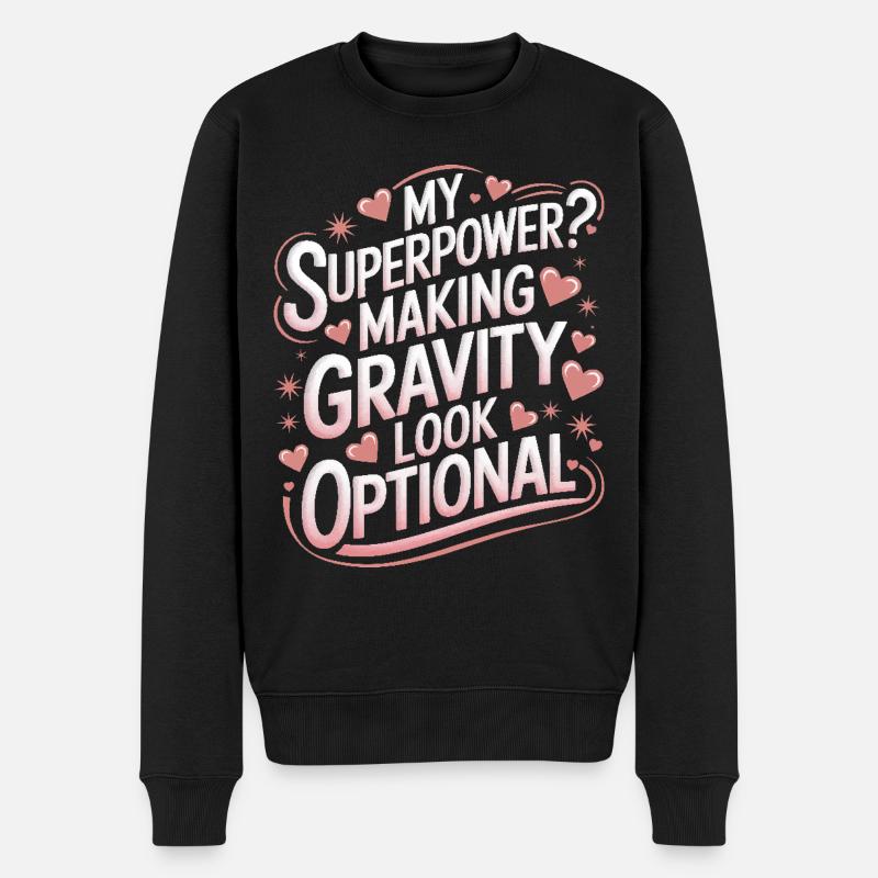 Turnen Turner Gymnastik - Männer Premium Bio Pullover - Schwarz