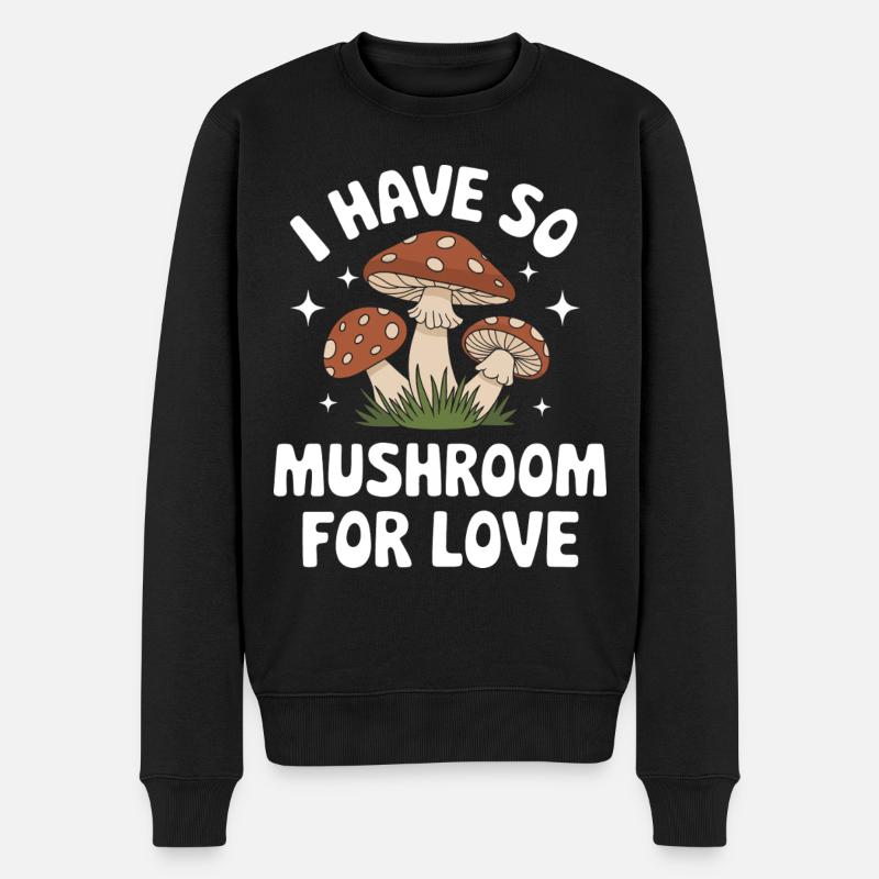 Champignons Champignons Champignon Champignon - Pull Premium bio Homme - noir
