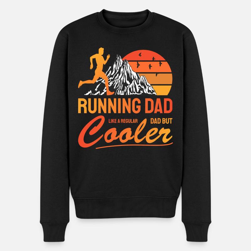 Cadeau de refroidissement de papa de course pour le coureur de papa - Pull Premium bio Homme - noir