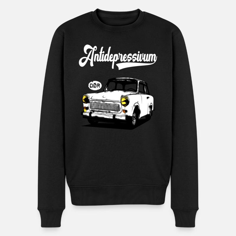  Trabi 601 DDR Kult - Männer Premium Bio Pullover - Schwarz