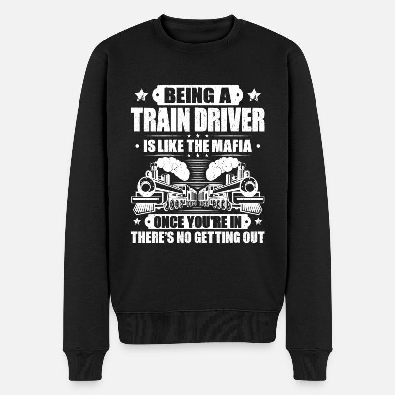 Triebfahrzeugführer Lokführer Train Driver - Männer Premium Bio Pullover - Schwarz