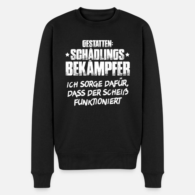 Schädlingsbekämpfer Kammerjäger Exterminator - Männer Premium Bio Pullover - Schwarz