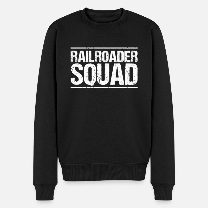 Railroader Train Driver Railroader - Men's Premium Organic Jumper - black