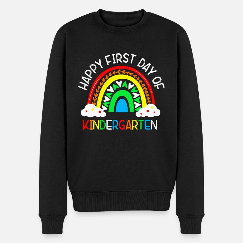 Alles Gute Zum Ersten Kindergartentag - Männer Premium Bio Pullover - Schwarz