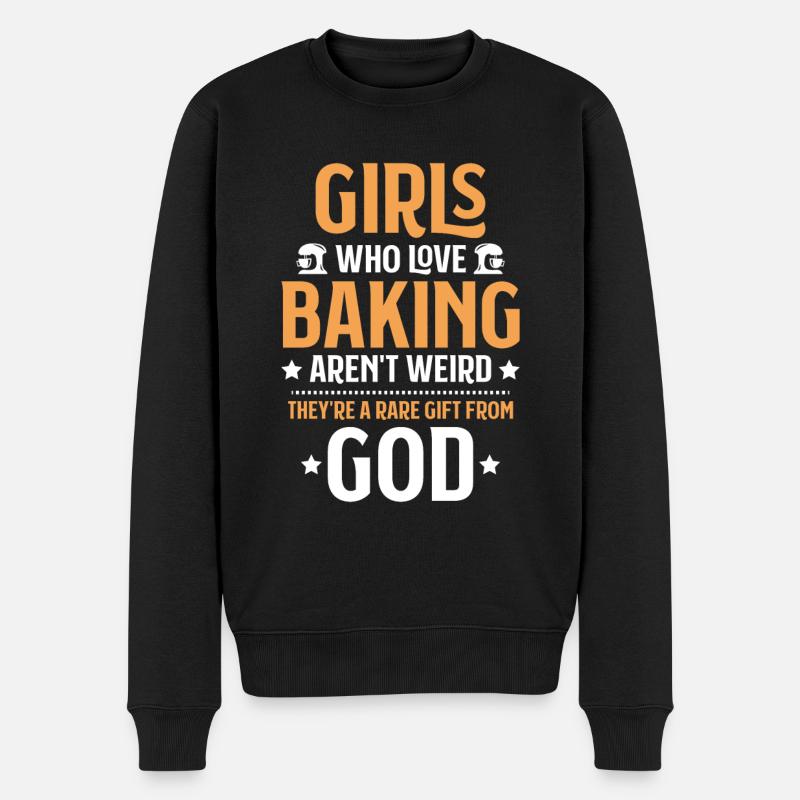 Baker Baking Baker Bakery Baking - Men's Premium Organic Jumper - black