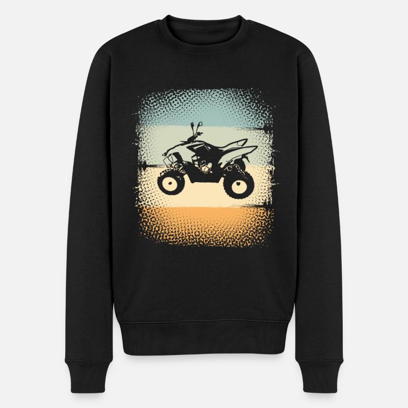 Quad ATV Offroad Quadfahrer - Männer Premium Bio Pullover - Schwarz