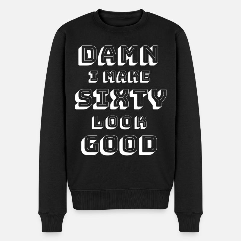 60e anniversaire - Pull Premium bio Homme - noir