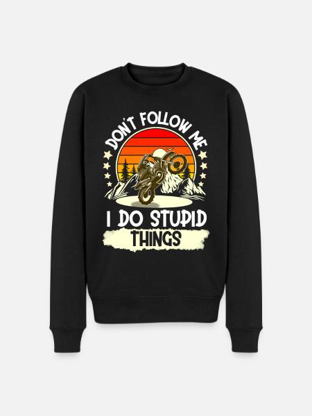 Motocross - Økologisk premium-sweatshirt til mænd - sort
