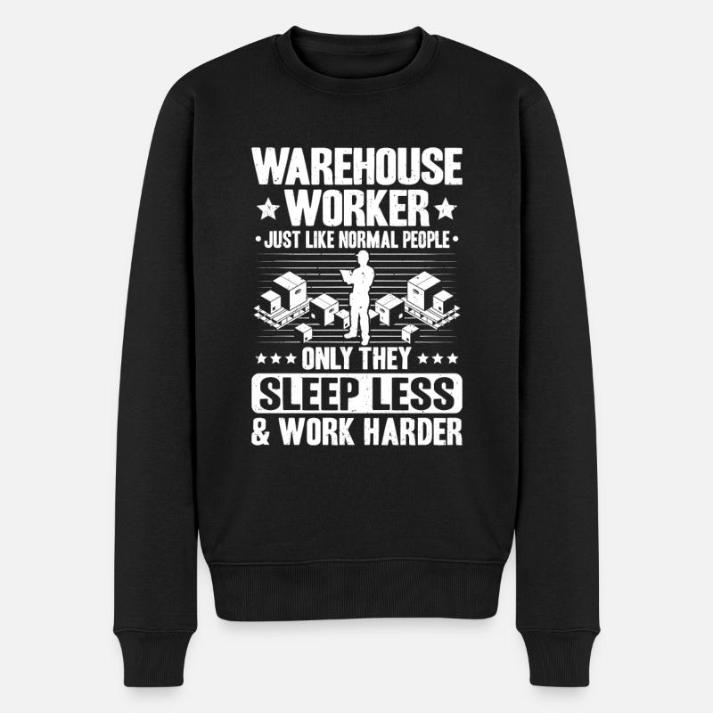 Fachkraft für Lagerlogistik Warehouse Worker Lager - Männer Premium Bio Pullover - Schwarz