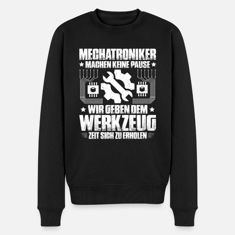 Mechatroniker Mechatronik Mechatronics Engineer - Männer Premium Bio Pullover - Schwarz