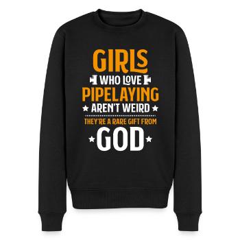 Constructeur de pipelines Construction de pipelines Pipelayer - Pull Premium bio Homme - noir - Devant - Nico (187cm)