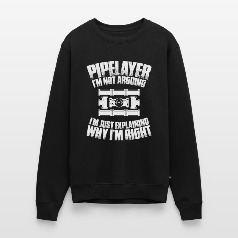 Pipeline Constructor Pipeline Construction Pipelayer Men's Premium Organic Jumper