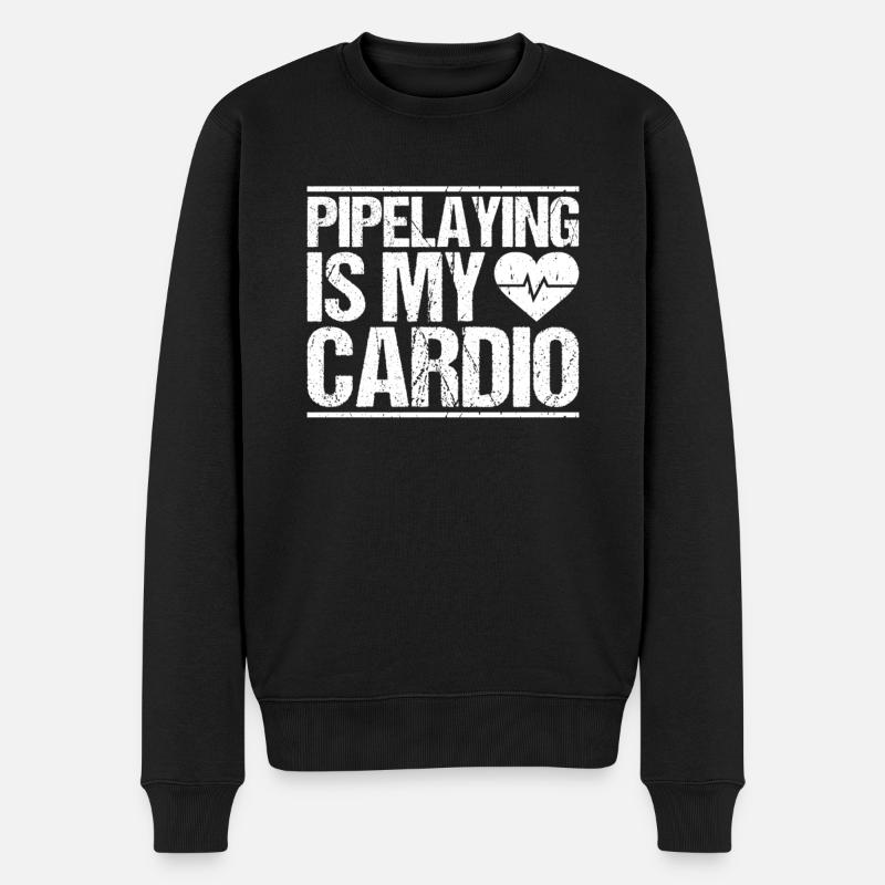 Rohrleitungsbauer Rohrleitungsbau Pipelayer - Männer Premium Bio Pullover - Schwarz