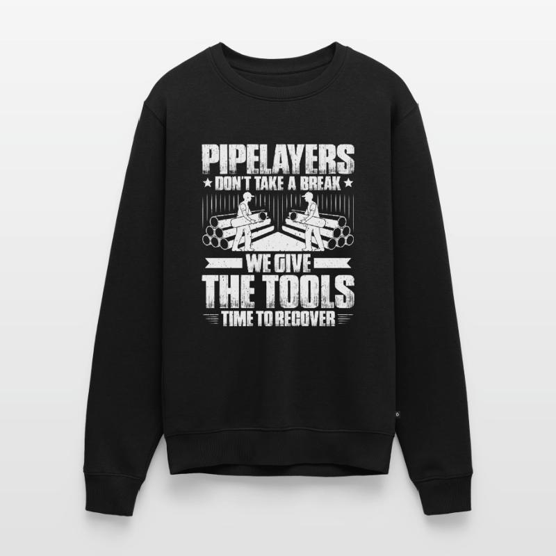Pipeline Constructor Pipeline Construction Pipelayer Men's Premium Organic Jumper