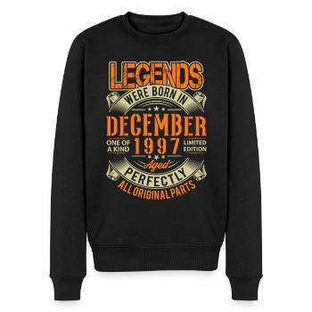 1997 Décembre Birthday Legend - Pull Premium bio Homme - noir - Devant - Nico (187cm)